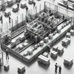 "Robotic parcel sorting system in action at a U.S. Postal Service facility, showcasing advanced technology for efficient mail processing and logistics improvements."
